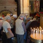 Молебен в храме архангела Гавриила. © Фото православный паломнический центр «Россия в красках» в Иерусалиме