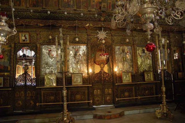 Алтарь кафоликона. © Православный паломнический центр «Россия в красках» в Иерусалиме