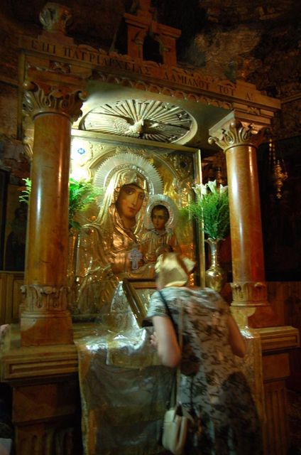 Почитаемый образ Гефсиманской Иерусалимской Божией Матери. © Православный паломнический центр «Россия в красках» в Иерусалиме