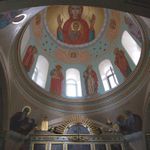 Роспись купола храма. © Православный паломнический центр «Россия в красках» в Иерусалиме