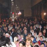 Празднование Рождества 2006 г. в Вифлеемской базилике. © Фото паломника Игоря Яковлева (Москва)