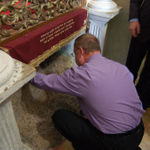У камня где Господь молился и постился 40 дней и ночей. © Иерусалимское отделение ИППО