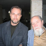 Протоиерей Василий Ермаков и Павел Платонов. Иерусалим. 13 ноября 2005 г. © Православное Общество «Россия в красках» в Иерусалим