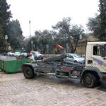 Первый контейнер для вывоза мусора. © Иерусалимское отделение ИППО