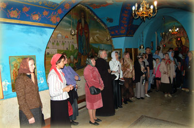 Русские паломники в монастыре преп.Герасима Иорданского